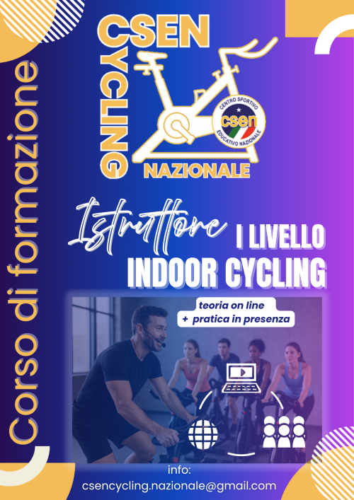 locandina corso istruttore di Indoor Cycling