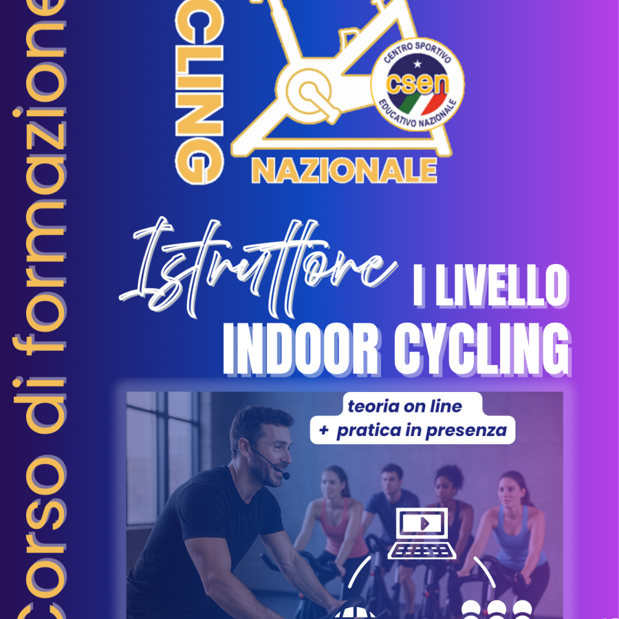 locandina corso istruttore di Indoor Cycling